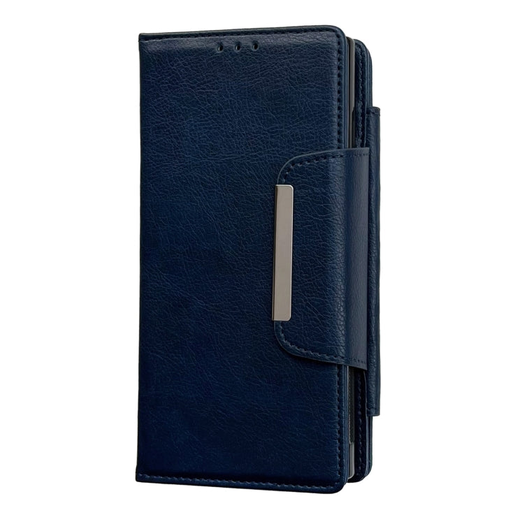 For Samsung Galaxy S24 Ultra 5G Multifunctional 7-Card Wallet Leather Phone Case(Royal Blue) - HoMEdemic™ 