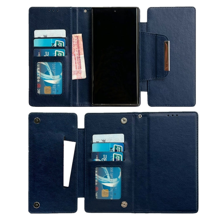 For Samsung Galaxy S24 Ultra 5G Multifunctional 7-Card Wallet Leather Phone Case(Royal Blue) - HoMEdemic™ 