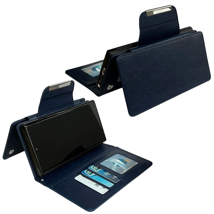 For Samsung Galaxy S24 Ultra 5G Multifunctional 7-Card Wallet Leather Phone Case(Royal Blue) - HoMEdemic™ 