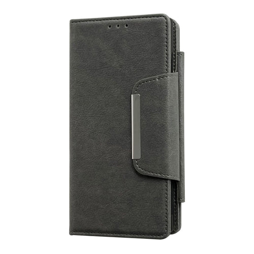 For Samsung Galaxy S24 5G Multifunctional 7-Card Wallet Leather Phone Case(Grey) - HoMEdemic™ 