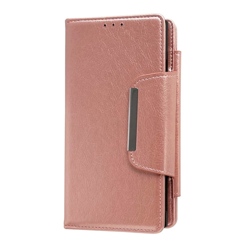 For Samsung Galaxy S24 5G Multifunctional 7-Card Wallet Leather Phone Case(Rose Gold) - HoMEdemic™ 