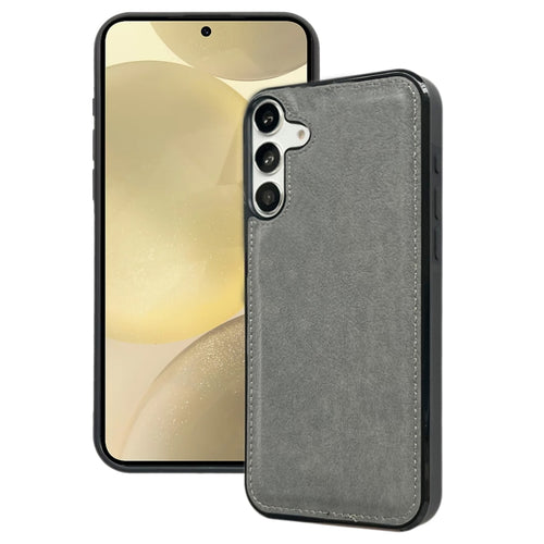 For Samsung Galaxy S24 5G Cowhide Texture Back Cover Phone Case(Grey) - HoMEdemic™ 