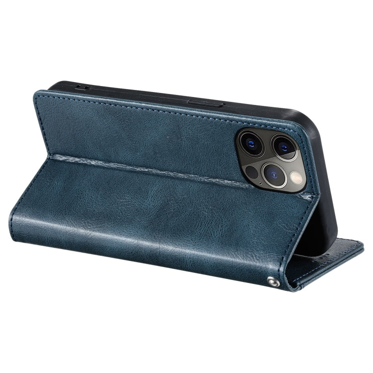 For iPhone 15 Pro Simple 6-Card Wallet Leather Phone Case(Navy Blue) - HoMEdemic™ 