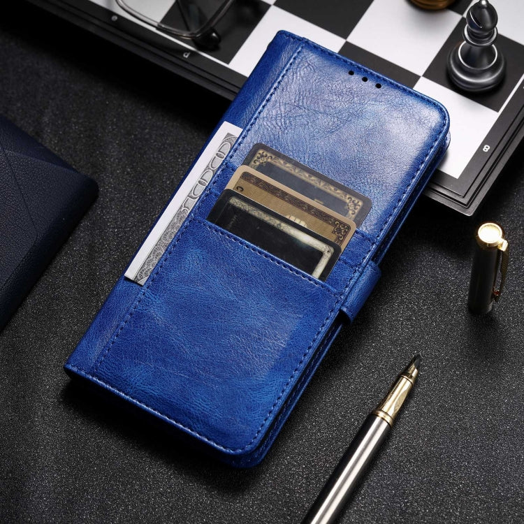 For iPhone 15 Pro Simple 6-Card Wallet Leather Phone Case(Blue) - HoMEdemic™ 