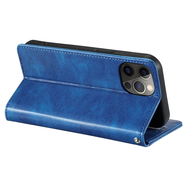 For iPhone 15 Pro Simple 6-Card Wallet Leather Phone Case(Blue) - HoMEdemic™ 