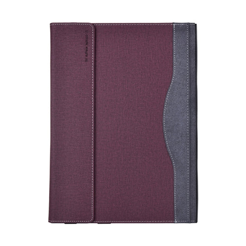 For Lenovo ThinkPad X1 Carbon Gen 11 Cloth Texture Laptop Leather Protective Case(Wine Red) - HoMEdemic™ 