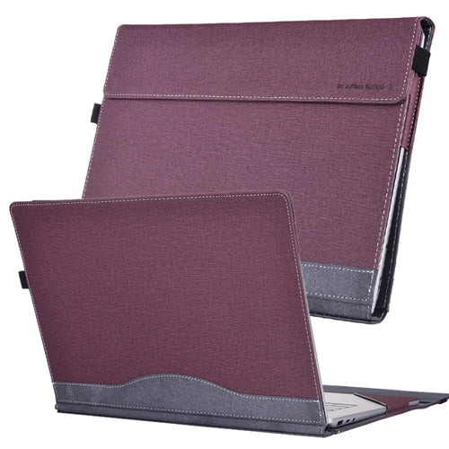 For Lenovo ThinkPad X1 Carbon Gen 11 Cloth Texture Laptop Leather Protective Case(Wine Red) - HoMEdemic™ 