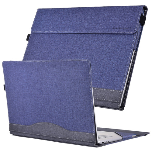 For Lenovo ThinkPad X1 Carbon Gen 11 Cloth Texture Laptop Leather Protective Case(Deep Blue) - HoMEdemic™ 