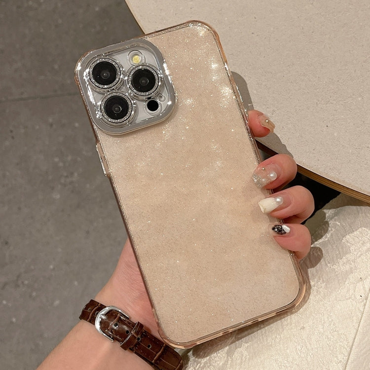 For iPhone 15 Pro Max Ripple Glitter PC Hybrid TPU Phone Case(Pink) - HoMEdemic™ 