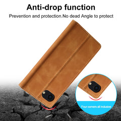For iPhone 16e LC.IMEEKE Strong Magnetism Microfiber Leather Phone Case(Brown) - HoMEdemic™ 