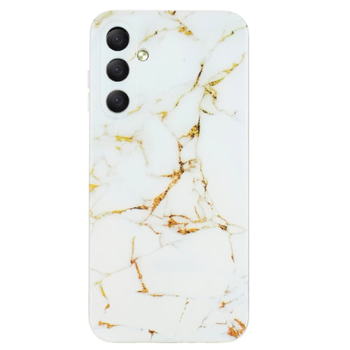 For Samsung Galaxy S24 5G IMD Marble Pattern TPU Phone Case(White) - HoMEdemic™ 