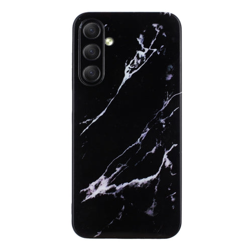 For Samsung Galaxy S24 5G IMD Marble Pattern TPU Phone Case(Black) - HoMEdemic™ 