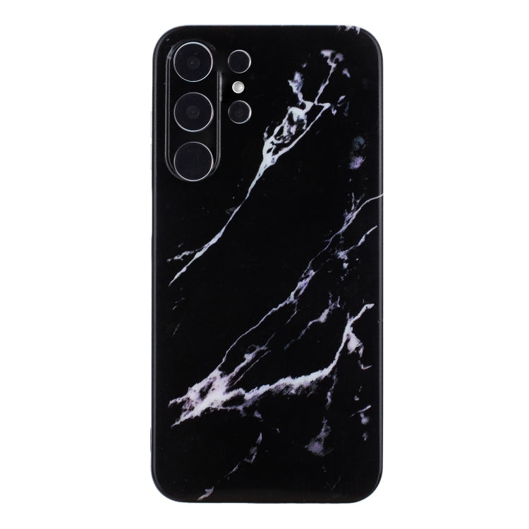 For Samsung Galaxy S24 Ultra 5G IMD Marble Pattern TPU Phone Case(Black) - HoMEdemic™ 