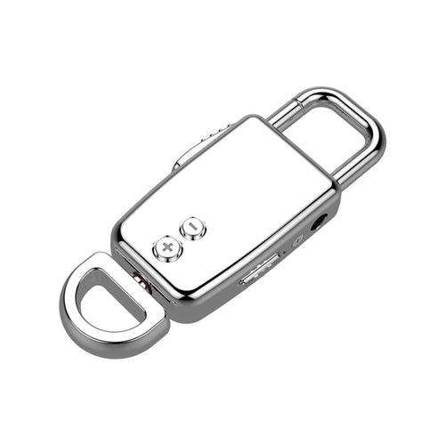 JNN S20 Zinc Alloy Keychain Voice Recorder, Memory:4GB(Silver) - HoMEdemic™ 