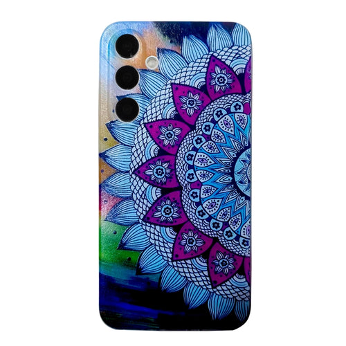 For Samsung Galaxy S24 5G Colored Drawing Pattern TPU Phone Case(Half-flower) - HoMEdemic™ 