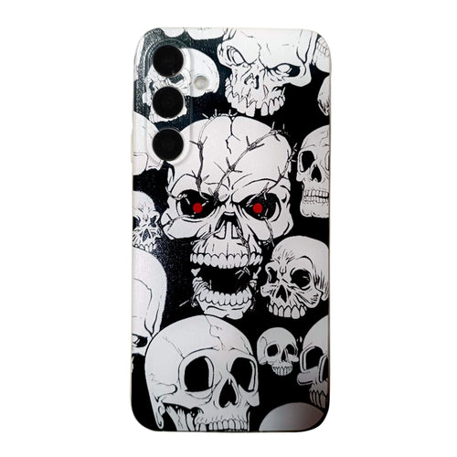 For Samsung Galaxy S24 5G Colored Drawing Pattern TPU Phone Case(Skull) - HoMEdemic™ 