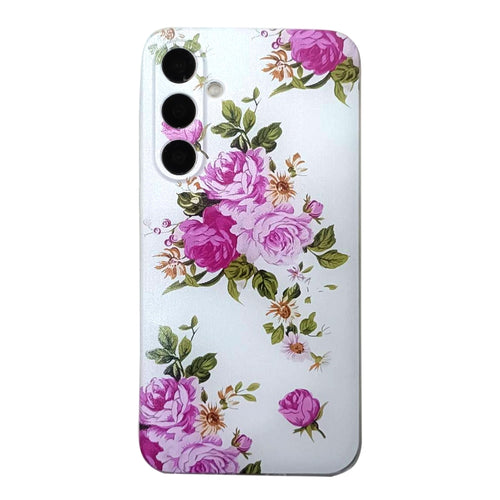 For Samsung Galaxy S24 5G Colored Drawing Pattern TPU Phone Case(Rose Flower) - HoMEdemic™ 