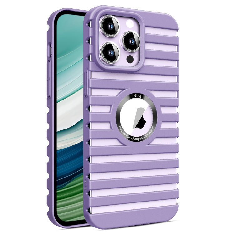 For iPhone 15 Pro Hollow Heat Dissipation MagSafe Magnetic PC Phone Case(Purple) - HoMEdemic™ 
