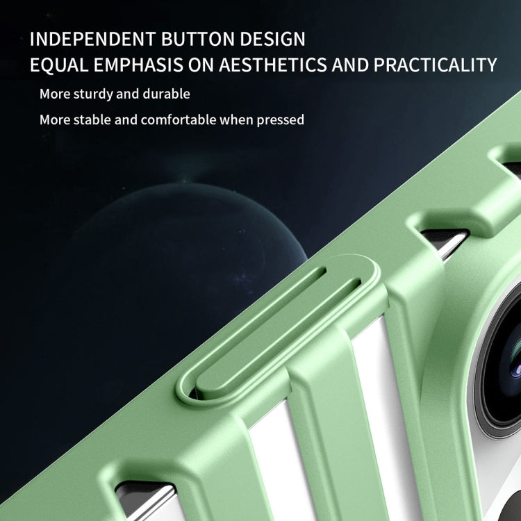 For iPhone 15 Pro Max Hollow Heat Dissipation MagSafe Magnetic PC Phone Case(Green) - HoMEdemic™ 