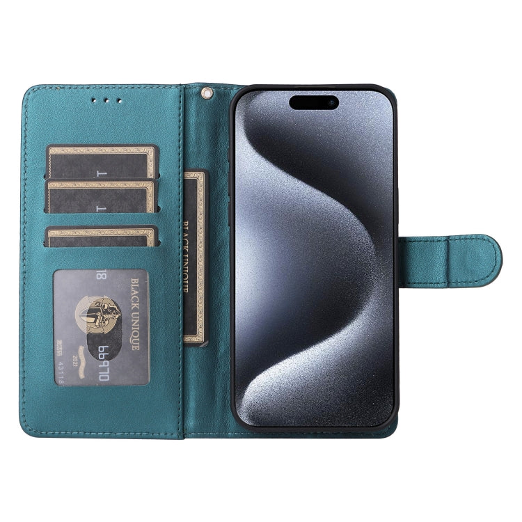 For iPhone 15 Pro Diamond Lattice Leather Flip Phone Case(Green) - HoMEdemic™ 
