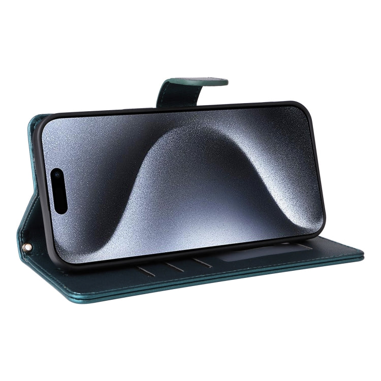 For iPhone 15 Pro Max Diamond Lattice Leather Flip Phone Case(Green) - HoMEdemic™ 