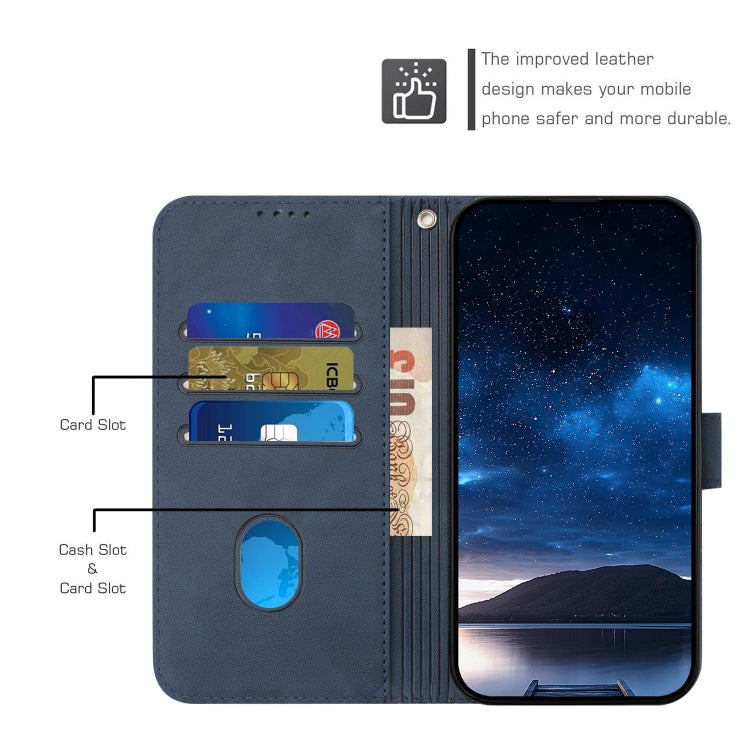 For Samsung Galaxy S24 Ultra 5G Woven Embossed RFID Blocking Leather Phone Case(Blue) - HoMEdemic™ 