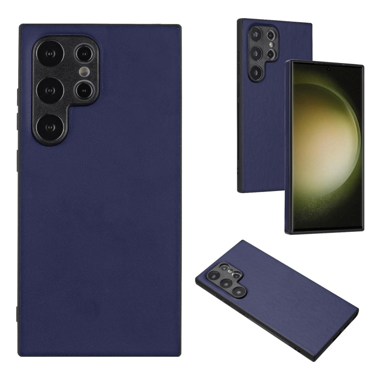 For Samsung Galaxy S24 Ultra 5G R20 Leather Pattern Phone Single Case(Blue) - HoMEdemic™ 