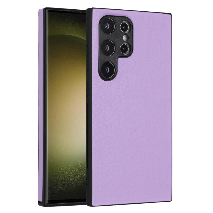 For Samsung Galaxy S24 Ultra 5G R20 Leather Pattern Phone Single Case(Purple) - HoMEdemic™ 