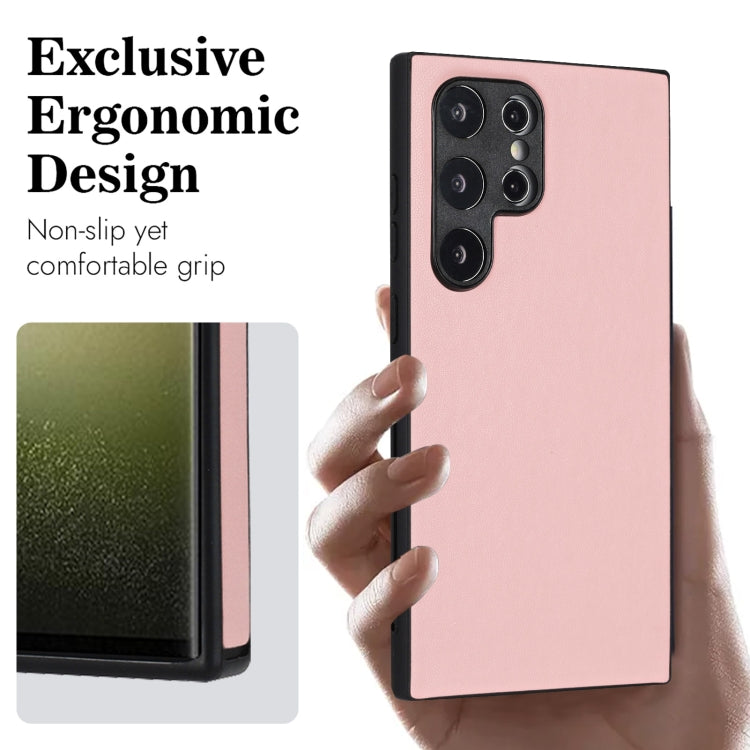 For Samsung Galaxy S24 Ultra 5G R20 Leather Pattern Phone Single Case(Pink) - HoMEdemic™ 