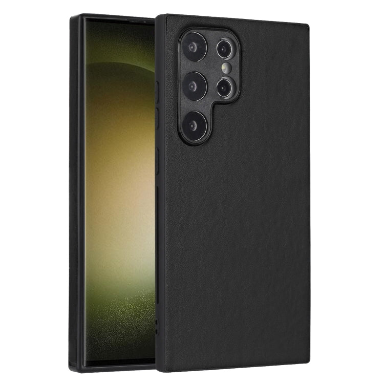 For Samsung Galaxy S24 Ultra 5G R20 Leather Pattern Phone Single Case(Black) - HoMEdemic™ 