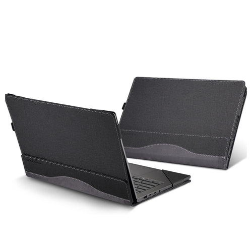 For HP Envy X360 14 inch 14-fa 2024 Leather Laptop Shockproof Protective Case(Black) - HoMEdemic™ 