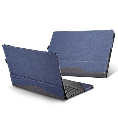 For HP Envy X360 14 inch 14-fa 2024 Leather Laptop Shockproof Protective Case(Dark Blue) - HoMEdemic™ 