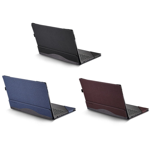 For HP Envy X360 15 inch 15-eu / 15-ew Leather Laptop Shockproof Protective Case(Dark Blue) - HoMEdemic™ 