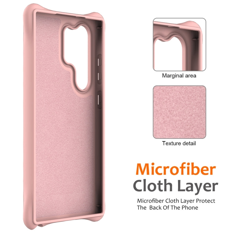 For Samsung Galaxy S24 Ultra 5G Wave Texture MagSafe Magnetic Liquid Silicone Phone Case(Pink) - HoMEdemic™ 