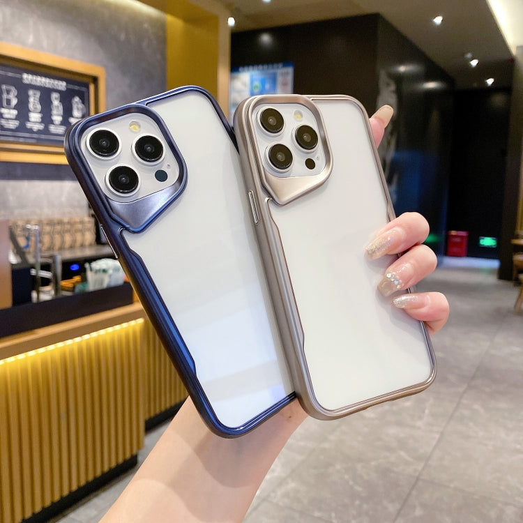 For iPhone 15 Pro Max Electroplating TPU Frame Hybrid PC Phone Case(Gold) - HoMEdemic™ 