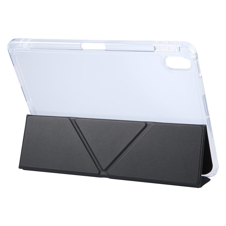 For iPad 2025 / 2022 GEBEI Deformation Leather Tablet Case(Black) - HoMEdemic™ 