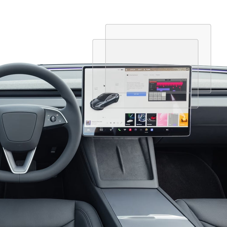 For Tesla Model 3 2024 2pcs Car Navigator Protective Film Tempered Glass Film - HoMEdemic™ 