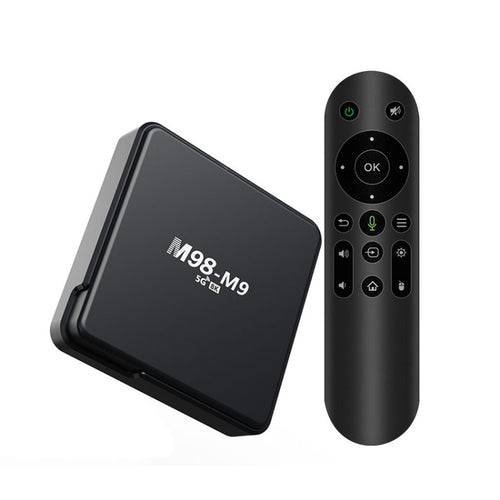 M98-M9 Quad-core ARM Cortex-A53 WiFi Bluetooth 4K HD Android TV Box, RAM:2GB+8GB(US Plug) - HoMEdemic™ 