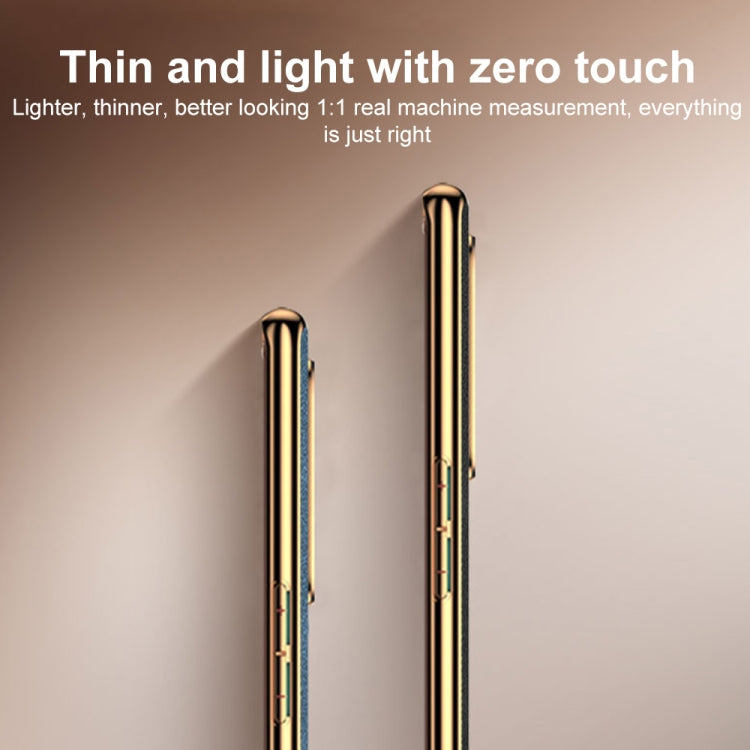 For iPhone 15 Pro Max Electroplating Lambskin Leather Phone Case(Blue) - HoMEdemic™ 