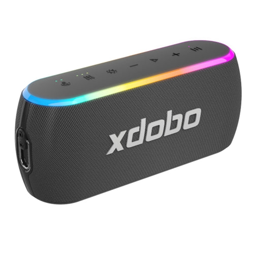 Xdobo X8 III BT5.3 IPX7 Wireless Speaker with RGB Light, Support Bluetooth/TF Card/USB/AUX(Grey) - HoMEdemic™ 