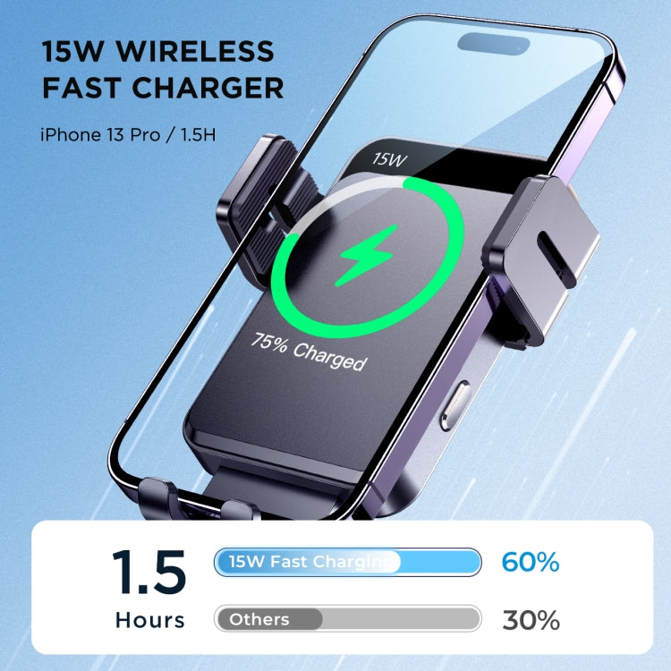 JOYROOM JR-ZS219 Car Dashboard Wireless Charging Stand(Black) - HoMEdemic™ 