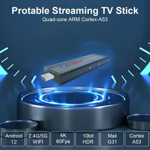 Q8 STICK Rockchip 3228A Quad-Core 1.2GHZ Android 12 4K HD TV Stick, RAM:1GB+8GB - HoMEdemic™ 