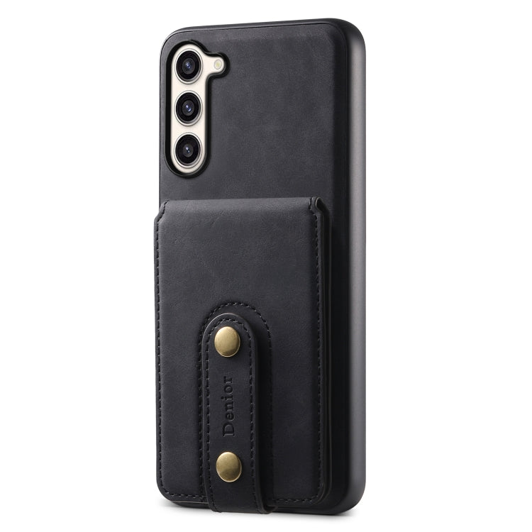 For Samsung Galaxy S23+ 5G Denior D14 NK Retro Pattern MagSafe Magnetic Card Holder Leather Phone Case(Black) - HoMEdemic™ 