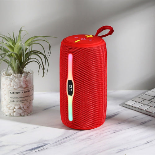 T&G TG675 Music Pulse Wireless Bluetooth Speaker with LED Light(Red) - HoMEdemic™ 