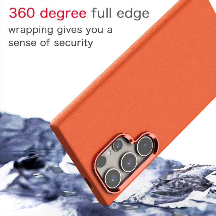 For Samsung Galaxy S24 Ultra Prime Leather MagSafe Magnetic Phone Case(Blue) - HoMEdemic™ 