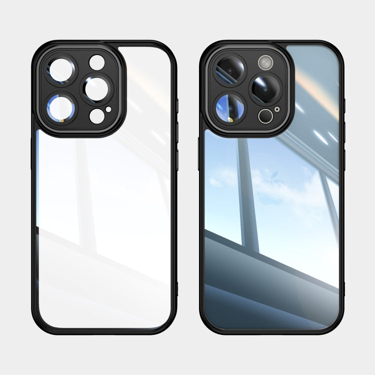 For iPhone 15 Pro Acrylic Hybrid TPU Armor Shockproof Phone Case(Black) - HoMEdemic™ 
