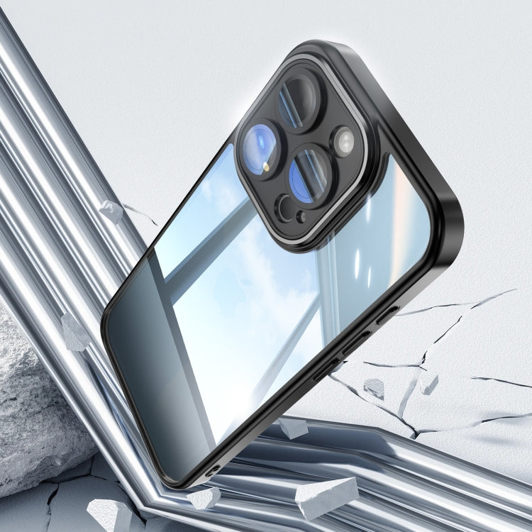 For iPhone 15 Pro Acrylic Hybrid TPU Armor Shockproof Phone Case(Black) - HoMEdemic™ 
