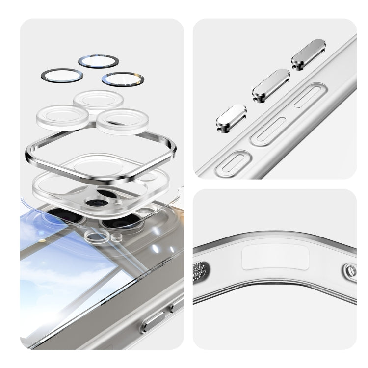 For iPhone 15 Pro Acrylic Hybrid TPU Armor Shockproof Phone Case(Transparent) - HoMEdemic™ 