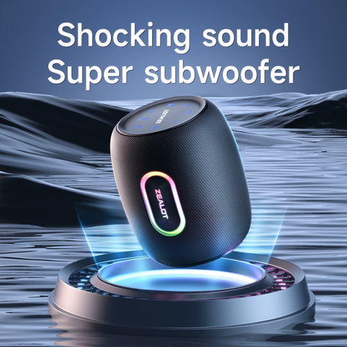 Zealot S64 Shocking Sound Super Subwoofer Bluetooth Speaker with RGB Light(Black) - HoMEdemic™ 