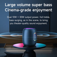 Zealot S64 Shocking Sound Super Subwoofer Bluetooth Speaker with RGB Light(Black) - HoMEdemic™ 